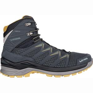 Lowa Innox Pro Gtx Mid Heren Hoge Wandelschoen Steel Blue/Mustard