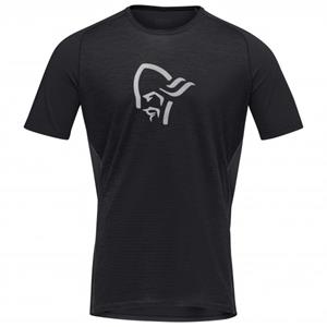 Norrøna - Fjørå Wool T-Shirt - Fietsshirt, zwart