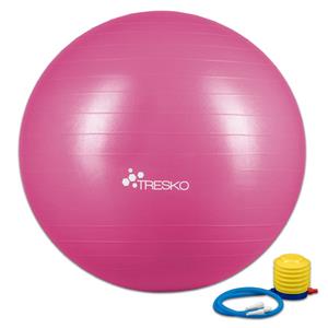 Tresko Yogabal Roze 75 Cm, Trainingsbal, Pilates, Gymbal