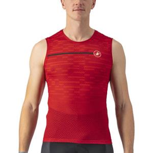 Castelli Insider spinning shirt mouwloos rood heren XXXL