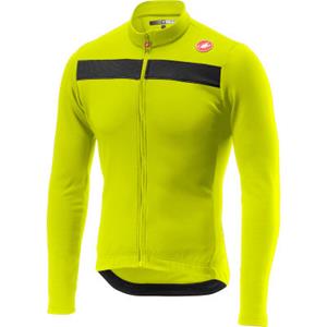 Castelli Puro 3 Langarmtrikot - Fluo-Gelb}