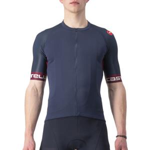 Castelli Entrata VI Jersey - Savile Blue-Bordeaux}