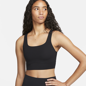 Nike Alate Ellipse Padded lange sport-bh met medium ondersteuning - Zwart