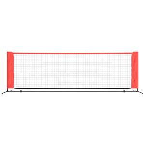 vidaXL Tennisnet 300x100x87 cm polyester zwart en rood