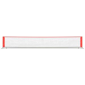 vidaxl Tennisnet 600x100x87 cm polyester zwart en rood