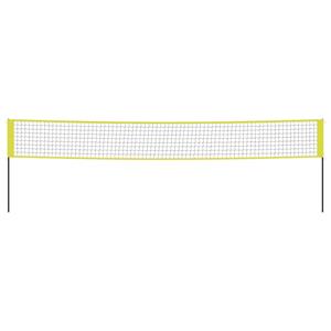 Volleybalnet 823x244 cm PE-stof geel en zwart