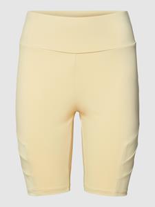 urbanclassics Urban Classics Frauen Shorts Ladies High Waist Tech Mesh Cycle in gelb