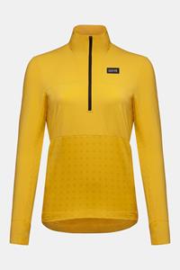Gore Wear TrailKPR Hybrid 1/2-Zip Trui Dames Donkergeel