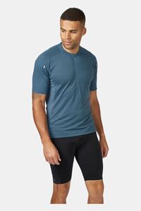 Rab Cindercrino Zip Tee Donkerblauw