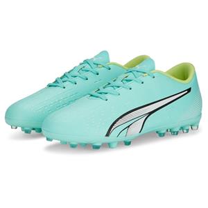 PUMA Ultra Play MG Pursuit - Electric Peppermint/Weiß/Fast Yellow Kinder