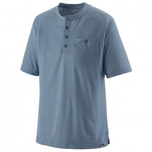 Patagonia M'S Cap Cool Trail Bike Henley Middenblauw