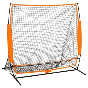 Multisport-Übungsnetz Baseball Schwarz 174x76x158,5 cm vidaXL172239