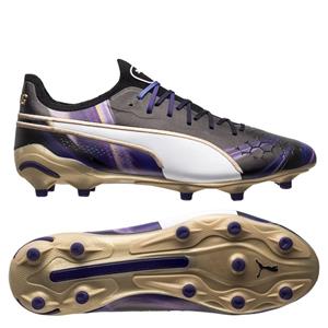 Puma King Ultimate FG/AG Elements - Zwart/Goud/Paars LIMITED EDITION
