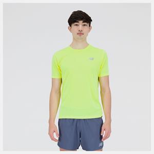 New Balance Impact Run Short Sleeve - T-Shirt - Herren Yellow L