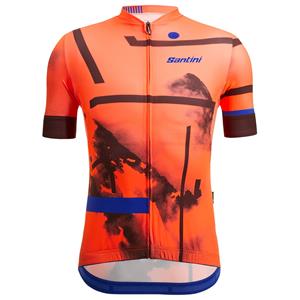 Santini Shirt met korte mouwen Delta Berg fietsshirt met korte mouwen, voor here