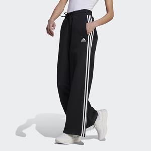 adidas Essentials 3-Streifen French Terry Wide Hose Schwarz