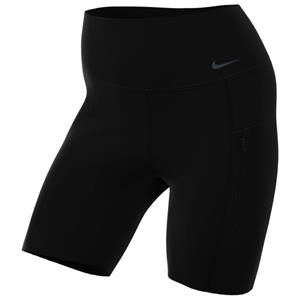 Nike  Women's Go Firm-Support Mid-Rise - Hardloopshort, zwart