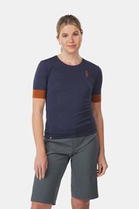 Mons Royale Cadence Tee Fietsshirt Dames Paars/Koper