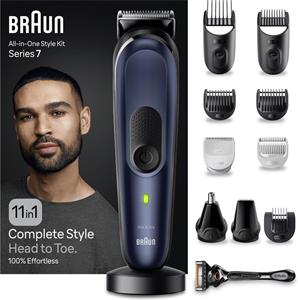 Braun All-In-One Multigroomer - Series 7 MGK7450 - 11-in-1 Set Voor Baard Hoofdhaar Manscaping en Me