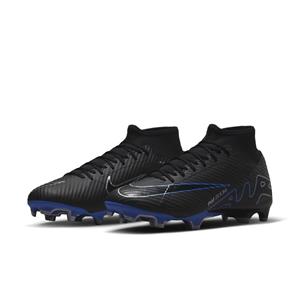 Nike Air Zoom Mercurial Superfly 9 Academy MG Shadow - Zwart/Zilver/Blauw