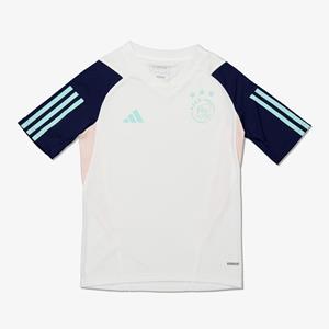 Adidas afc ajax trainingsshirt 23/24 wit/groen kinderen kinderen