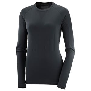 Salomon  Women's Sense Aero L/S Tee - Hardloopshirt, zwart