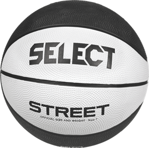 Basketbal Street Wit V23 zwart maat 7