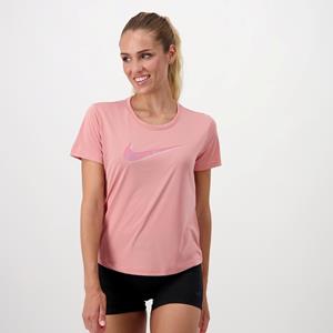 Nike swoosh hardloopshirt roze dames