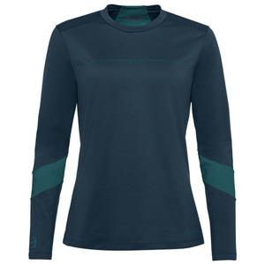 Vaude  Women's Qimsa L/S Logo Shirt - Fietsshirt, blauw