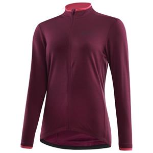 Löffler  Women's Bike L/S Jersey Merino - Fietsshirt, rood/purper