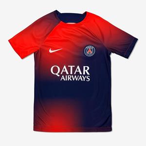 Nike psg prematch voetbalshirt 23/24 blauw/wit kinderen kinderen