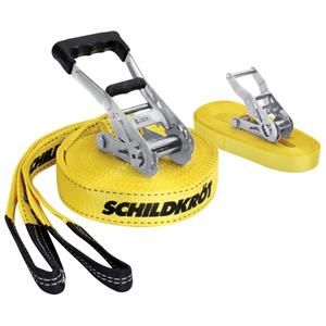 Schildkröt Fun Sports  Slackline + Teaching Line - Slackline, geel