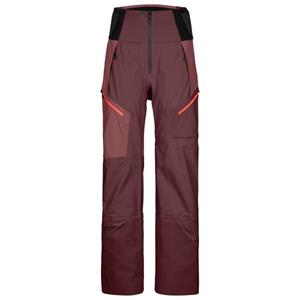 Ortovox  Women's 3L Guardian Shell Pants - Skibroek, rood