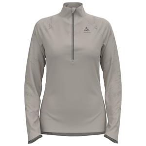 Odlo  Women's Mid Layer 1/2 Zip Zeroweight Ceramiwarm - Hardloopshirt, grijs