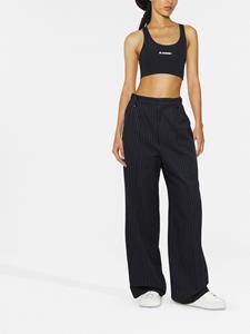 Jil Sander Sport-bh met logoprint - Zwart