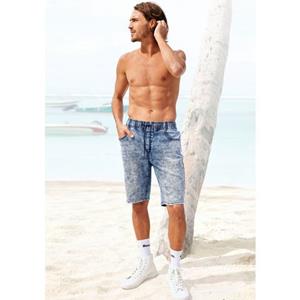 Buffalo Jogg Pants, Shorts in Moonwashed-Optik, Relaxed-fit