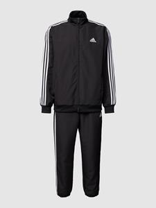 Adidas 3-stripes Woven Trainingsanzug Herren Schwarz - L