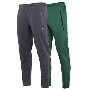 Donnay Donnay Heren - 2-Pack - Joggingbroek rechte pijp Sky - Navy & Bosgroen