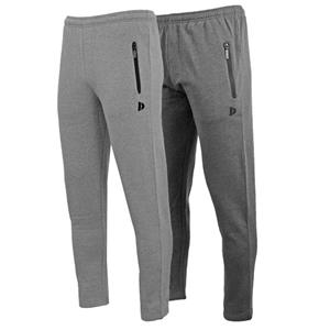 Donnay Donnay Heren - 2-Pack - Joggingbroek rechte pijp Sky - Zilvergrijs & Donkergrijs