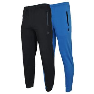 Donnay Donnay Heren - 2-Pack - Joggingbroek Jack - Zwart & True Blue
