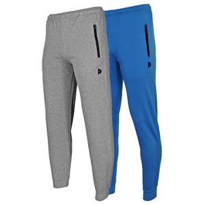 Donnay Donnay Heren - 2-Pack - Joggingbroek Jack - Zilvergrijs & True Blue