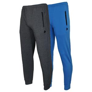 Donnay Donnay Heren - 2-Pack - Joggingbroek Jack - Donkergrijs & True Blue