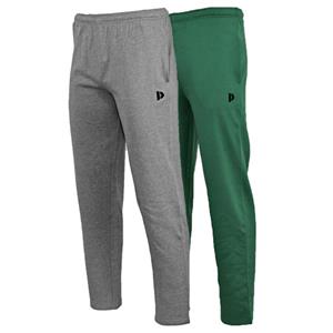 Donnay Donnay Heren - 2-Pack - Joggingbroek Wess - Zilvergrijs & Bosgroen