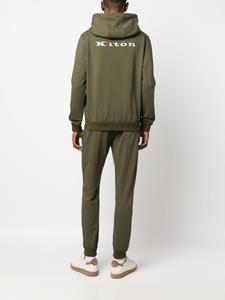 Kiton Trainingspak met capuchon - Groen