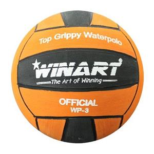 waterpolobal top grippy, oranje/zwart,