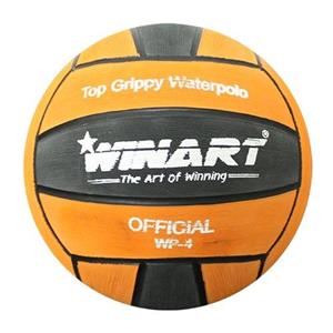 waterpolobal top grippy, oranje/zwart,