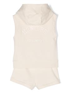 Moncler Enfant Trainingspak met geborduurd logo - Beige