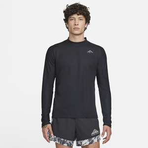 Nike Trail Dri-FIT hardlooptop met lange mouwen voor heren - Zwart