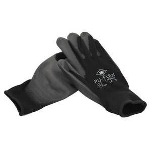 Werkhandschoenen Pu-Flex Xl (10) Zwart