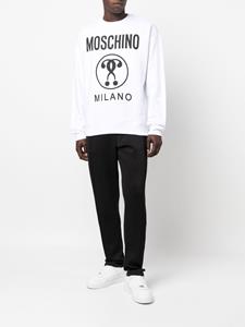 Moschino Joggingbroek met logoprint - Zwart